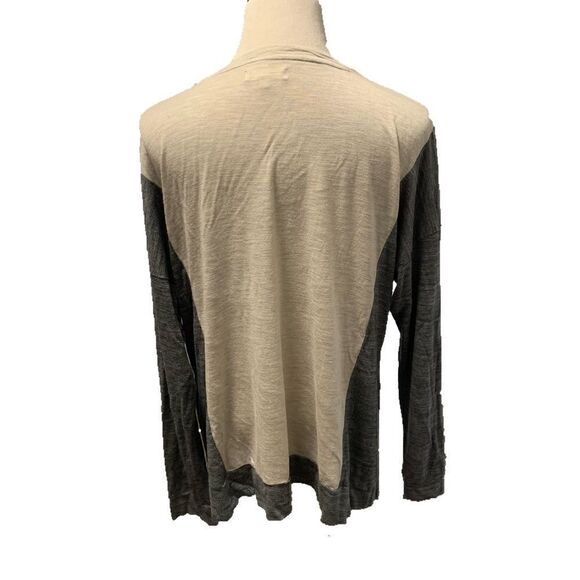 Madewell Two Tone V-Neck Sweater Sz L - Picture 2 of 5